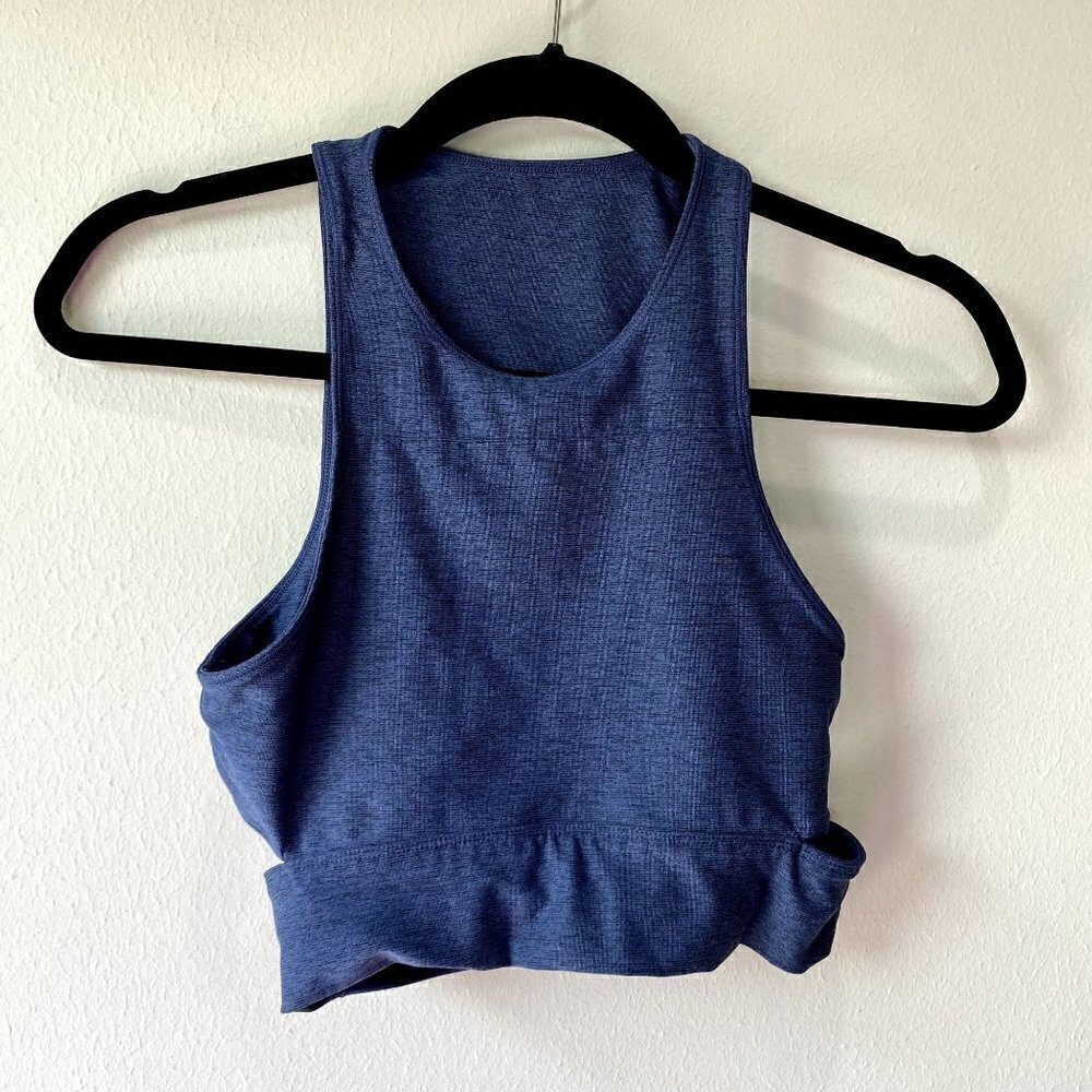 Outdoor Voices Slashback Blue Crop Top XS